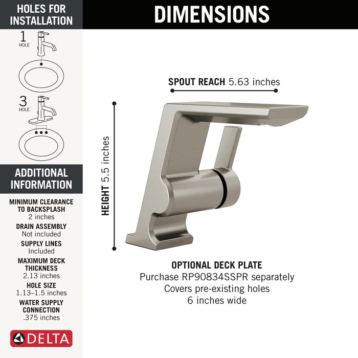 Delta Pivotal: Single Handle Bathroom Faucet