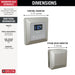 Delta Universal Showering Components 5CH Square Steam Package