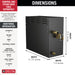 Delta Universal Showering Components 5GE SteamScape 12kW Steam Generator - 240V 1ph