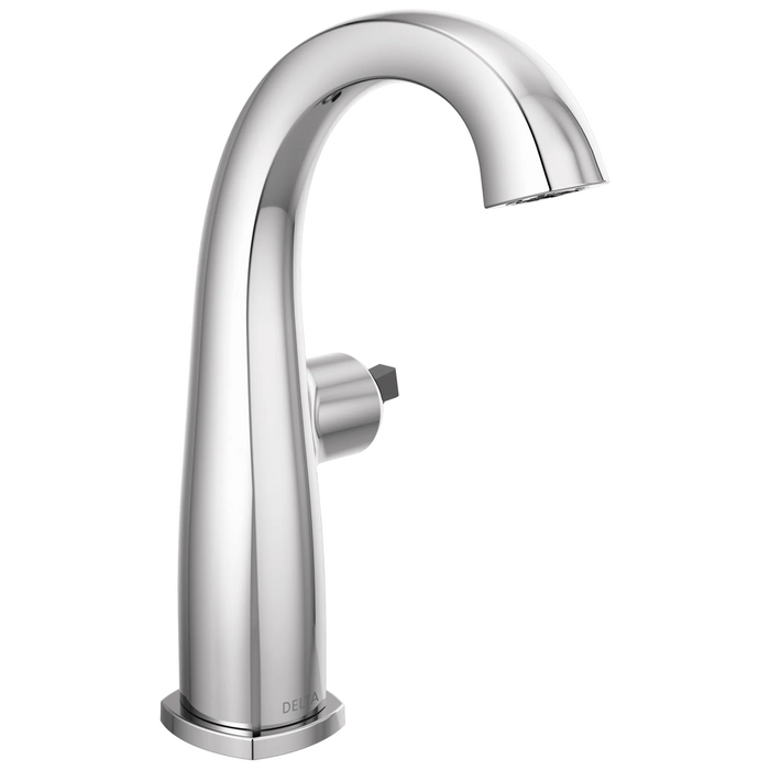 Delta Stryke: Single Handle Mid-Height Bathroom Faucet - Less Handle