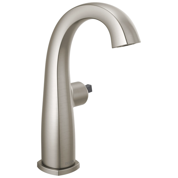 Delta Stryke: Single Handle Mid-Height Bathroom Faucet - Less Handle