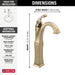 Delta Dryden:751 Single Handle Vessel Bathroom Faucet