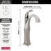 Delta Dryden:751 Single Handle Vessel Bathroom Faucet