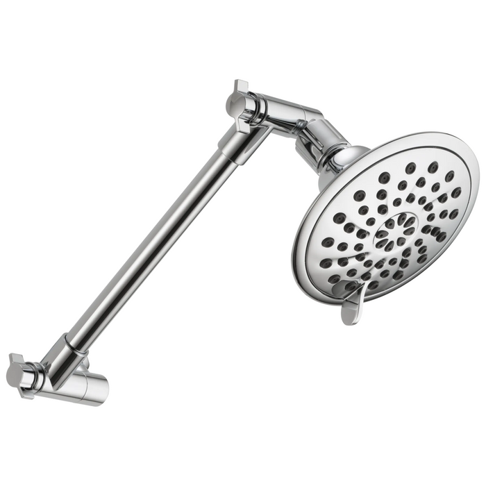 Peerless Universal Showering Components: 3-Setting Shower Head with Adjustable Arm