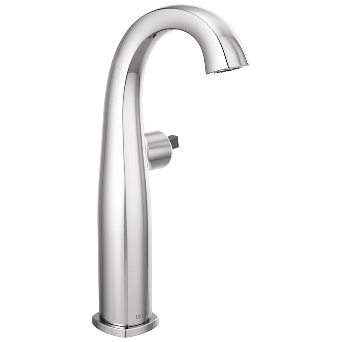 Delta Stryke: Single Handle Vessel Bathroom Faucet - Less Handle