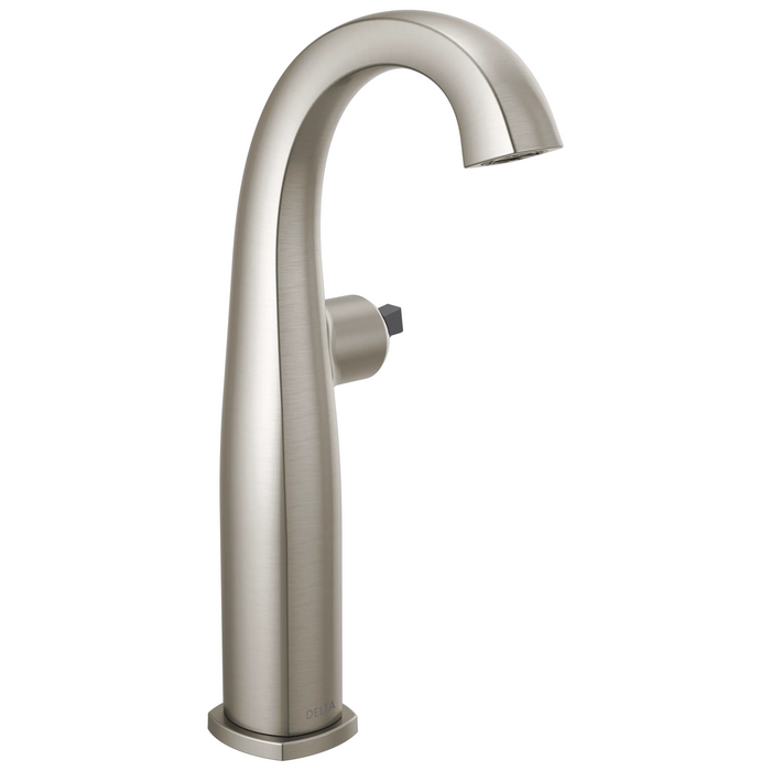 Delta Stryke: Single Handle Vessel Bathroom Faucet - Less Handle