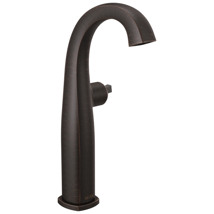 Delta Stryke: Single Handle Vessel Bathroom Faucet - Less Handle