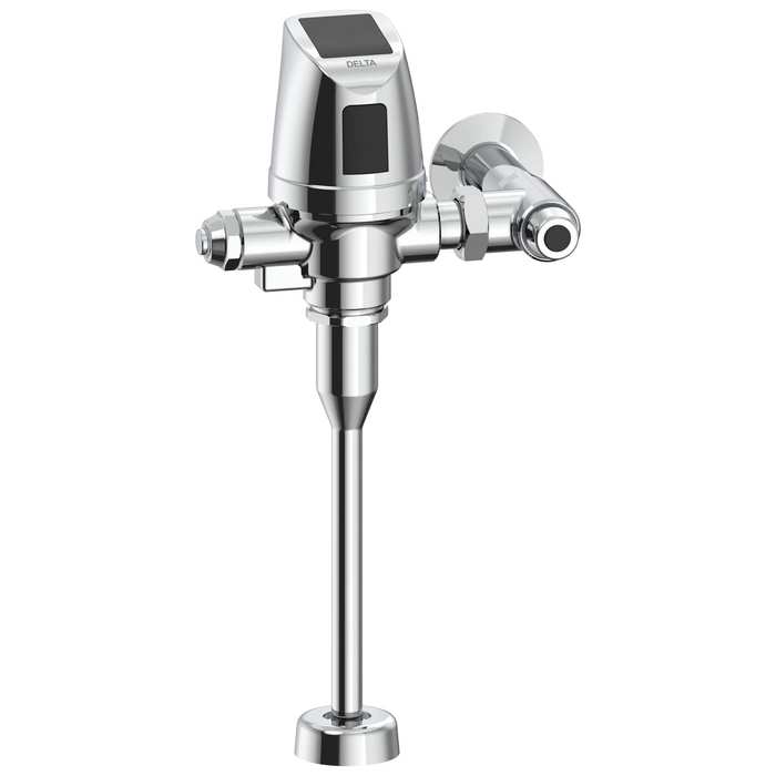 Electronic Exposed Urinal Flush Valve with Mechanical Manual Override - Solar Operated