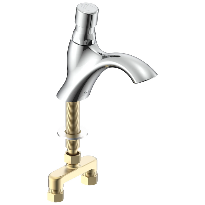 Push Button Metering Faucet with Mixing Tee