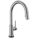 Delta Trinsic 9159TL TouchTouch 2O Technology Kitchen Faucet with Touchless Technology, arctic stainless