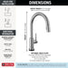 Delta Trinsic 9159TL TouchTouch 2O Technology Kitchen Faucet with Touchless Technology, arctic stainless - view 3