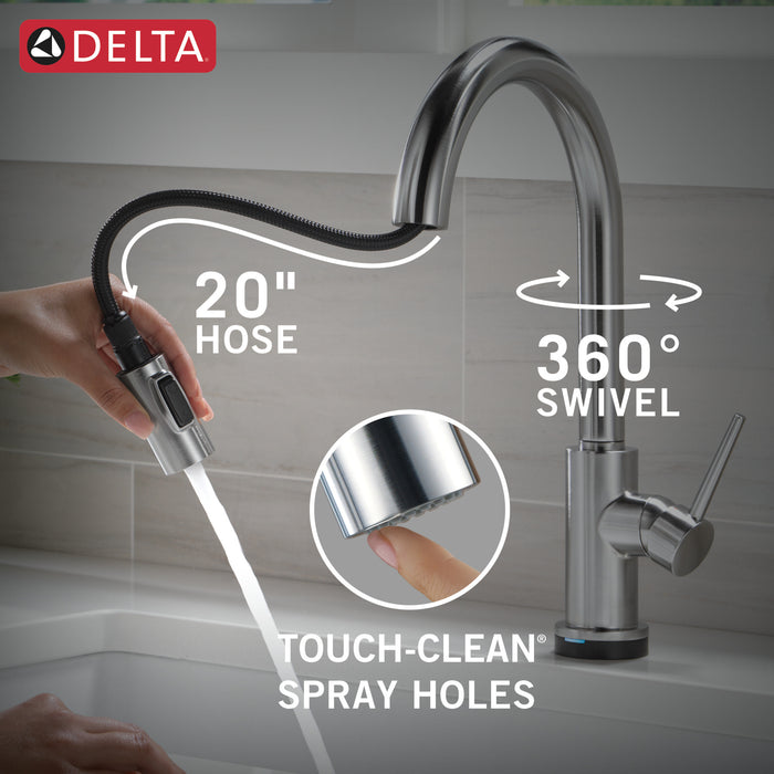 Delta Trinsic: VoiceIQ Kitchen Faucet with Touch2O with Touchless Technology