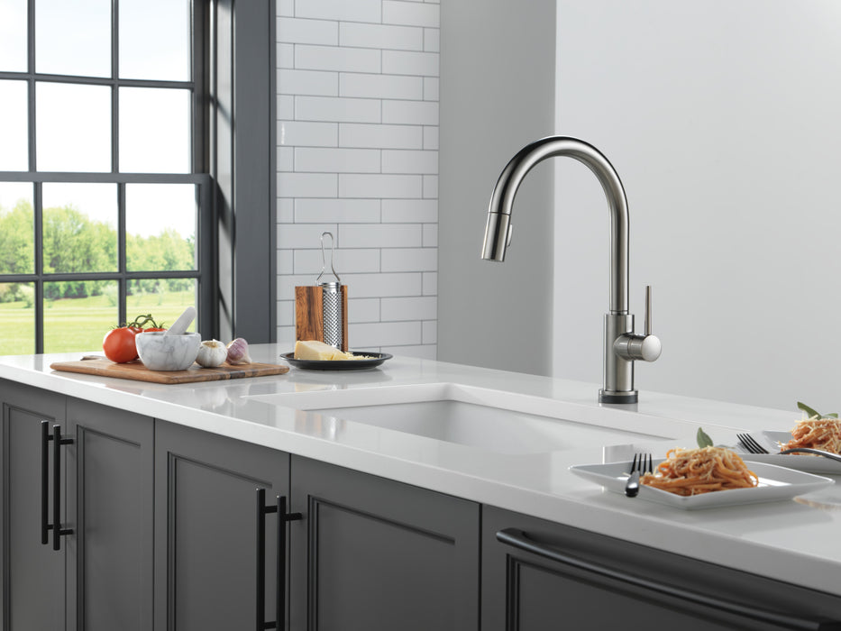Delta Trinsic: VoiceIQ Kitchen Faucet with Touch2O with Touchless Technology