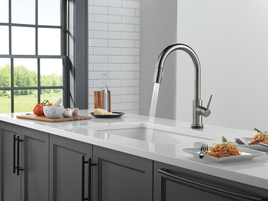 Delta Trinsic: VoiceIQ Kitchen Faucet with Touch2O with Touchless Technology