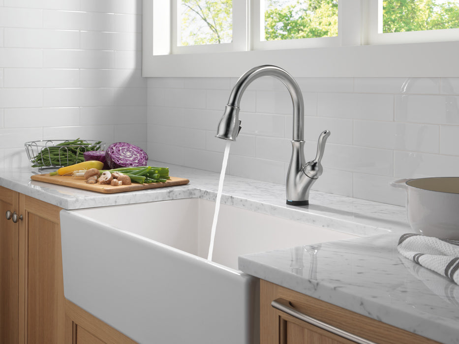 Delta Leland: VoiceIQ Kitchen Faucet with Touch2O with Touchless Technology