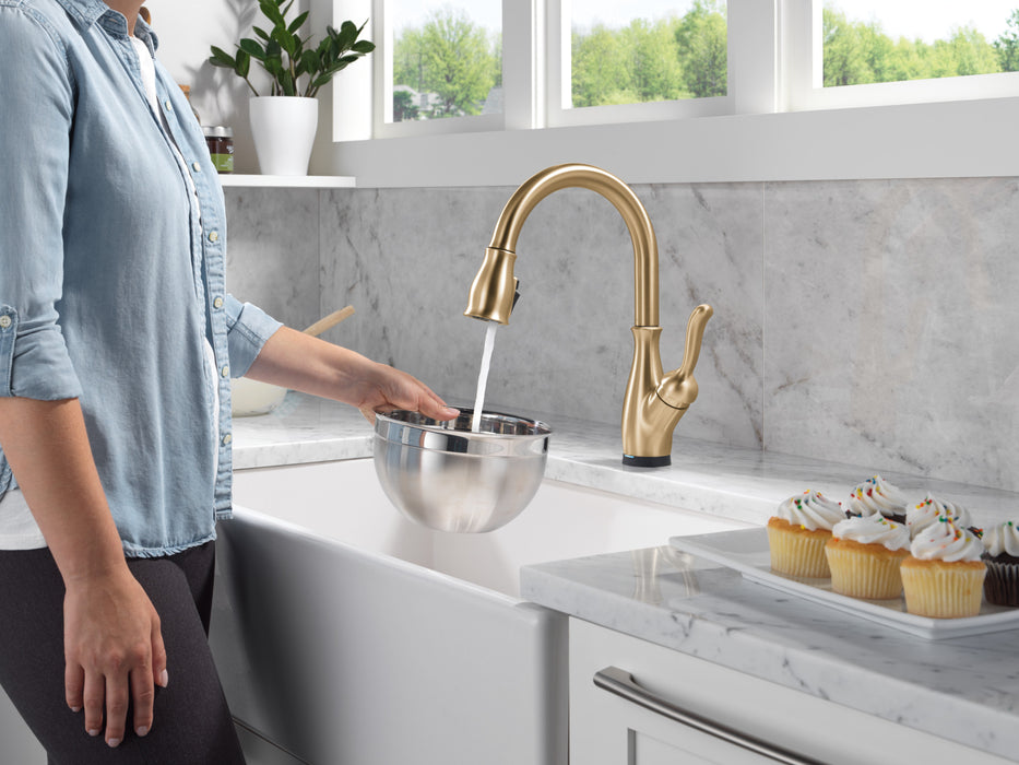 Delta Leland: VoiceIQ Kitchen Faucet with Touch2O with Touchless Technology