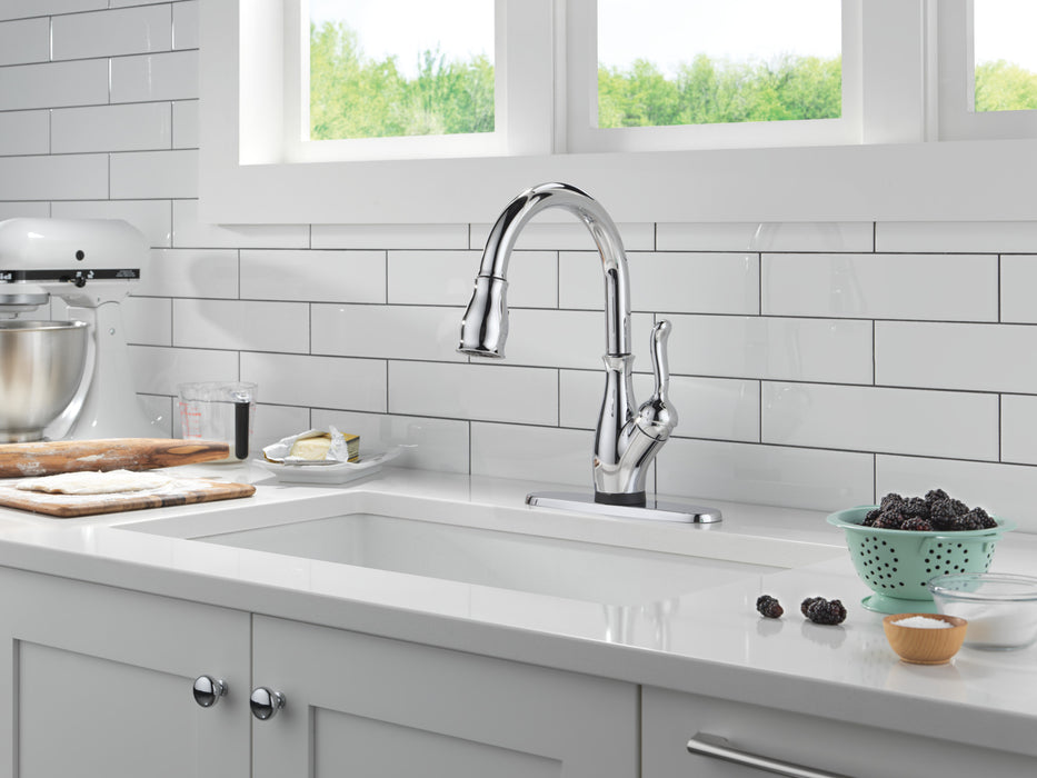 Delta Leland: VoiceIQ Kitchen Faucet with Touch2O with Touchless Technology