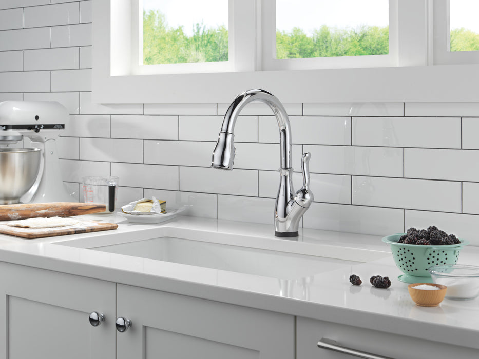 Delta Leland: VoiceIQ Kitchen Faucet with Touch2O with Touchless Technology