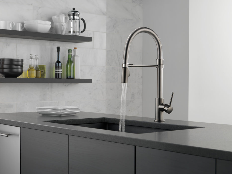 Delta Trinsic:9659 Touch2O Kitchen Faucet with Touchless Technology