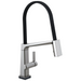 Delta Pivotal: Single Handle Exposed Hose Kitchen Faucet with Touch2O Technology