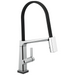 Delta Pivotal: Single Handle Exposed Hose Kitchen Faucet with Touch2O Technology