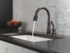 Delta Leland 978 Single Handle Pull-Down Kitchen Faucet, venetian bronze - view 3