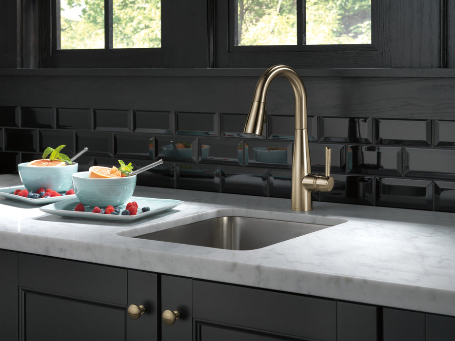Delta Essa: Single Handle Pull-Down Bar / Prep Faucet