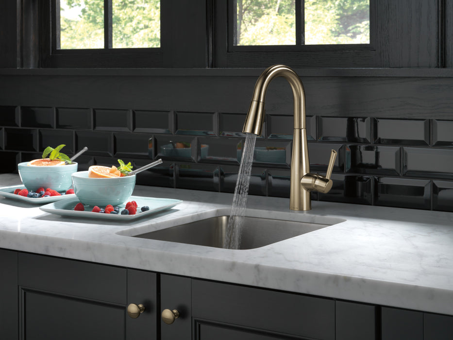 Delta Essa: Single Handle Pull-Down Bar / Prep Faucet