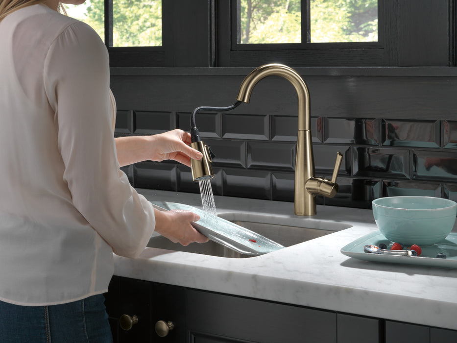 Delta Essa: Single Handle Pull-Down Bar / Prep Faucet