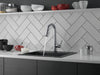 Delta Essa 9913T Single Handle Pull-Down Bar / Prep Faucet with TouchTouch 2O Technology