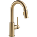 Delta Trinsic 9959 Single Handle Pull-Down Bar / Prep Faucet, champagne bronze
