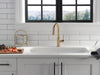Delta Trinsic 9959 Single Handle Pull-Down Bar / Prep Faucet, champagne bronze - view 3