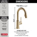 Delta Trinsic 9959 Single Handle Pull-Down Bar / Prep Faucet