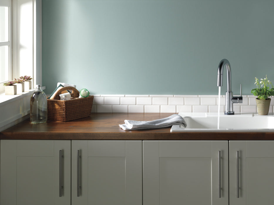 Delta Trinsic:9959T Single Handle Pull-Down Bar / Prep Faucet with Touch<sub>2</sub>O Technology