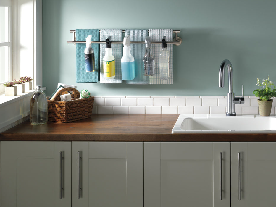 Delta Trinsic:9959T Single Handle Pull-Down Bar / Prep Faucet with Touch<sub>2</sub>O Technology