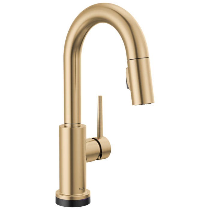 Delta Trinsic:9959T Single Handle Pull-Down Bar / Prep Faucet with Touch<sub>2</sub>O Technology