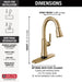 Delta Coranto 9979TL Touch2O Bar / Prep Faucet with Touchless Technology
