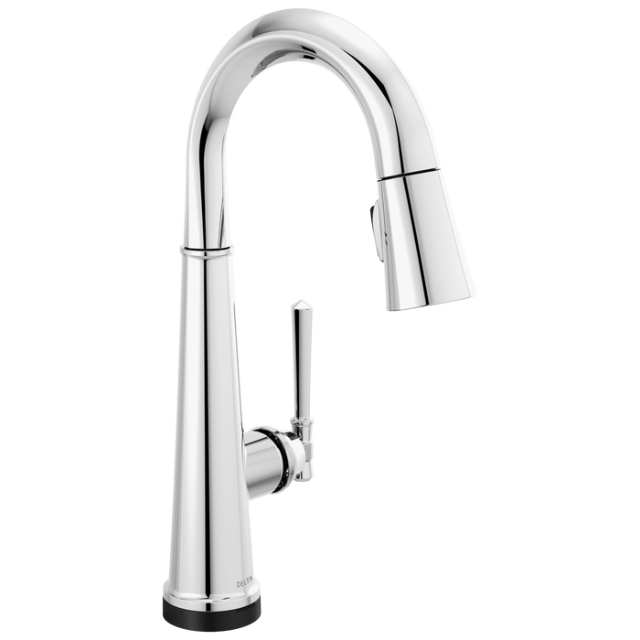 Delta Emmeline: Single Handle Pull Down Bar/Prep Faucet with Touch2O Technology