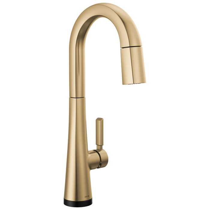 Delta Monrovia: Single Handle Pull-Down Bar/Prep Faucet with Touch2O Technology