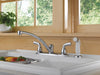 Delta Foundations:B2410LF Two Handle Kitchen Faucet with Spray