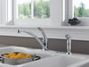 Delta Foundations B4410LF Single Handle Kitchen Faucet with Spray, Chrome