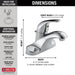 Delta Foundations:B510LF Single Handle Centerset Bathroom Faucet