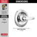 Delta Foundations BT13010 Monitor 13 Series Valve Only Trim, Chrome
