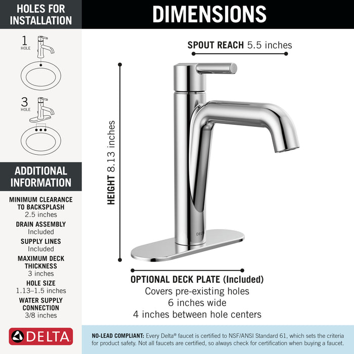 Delta Nicoli: Single Handle Bathroom Faucet
