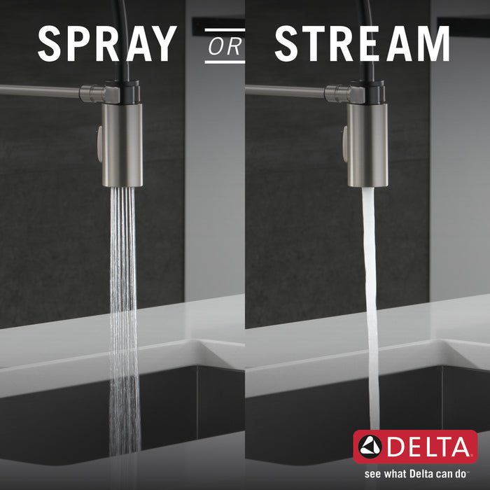 Delta Antoni: Single-Handle Pull-Down Spring Kitchen Faucet