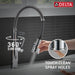 Delta Theodora 18804Z Single-Handle Pull-Down Spring Kitchen Faucet