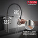 Delta Theodora 18804Z Single-Handle Pull-Down Spring Kitchen Faucet