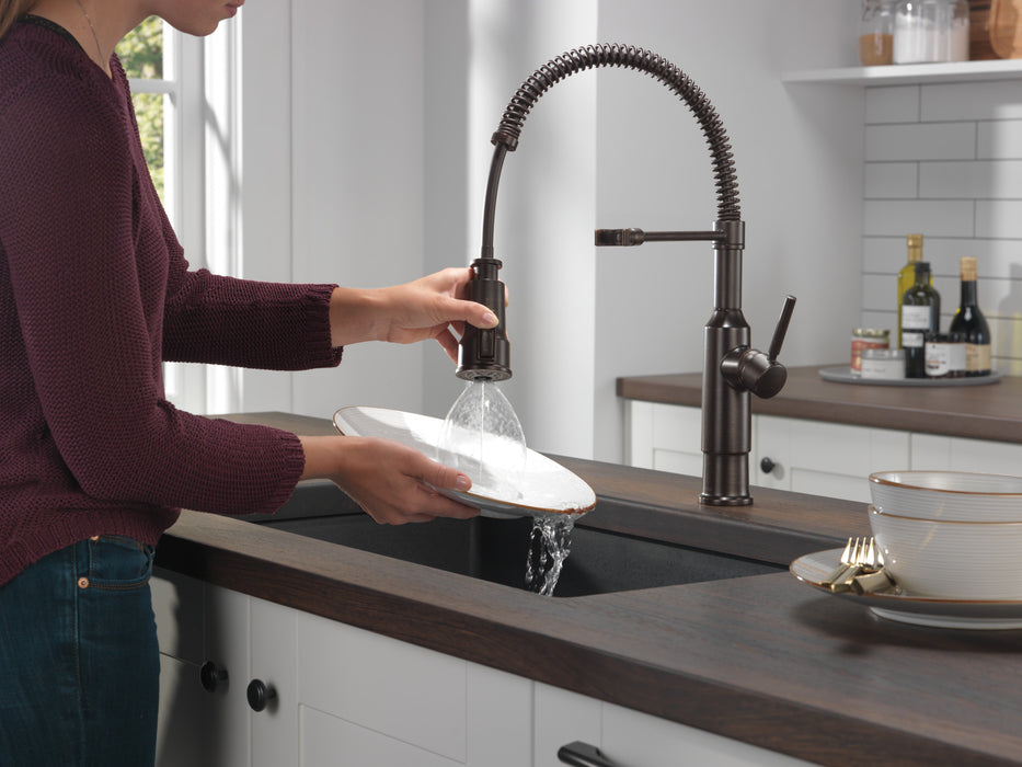 Delta Theodora 18804Z Single-Handle Pull-Down Spring Kitchen Faucet