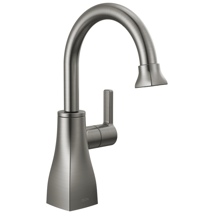 Delta 1940 Contemporary Square Beverage Faucet, black stainless