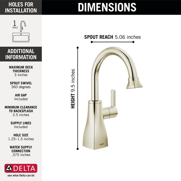 Delta Other: Contemporary Square Beverage Faucet
